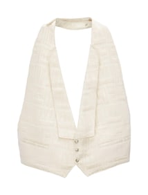Donny Osmond | White Matelasse Tuxedo Vest