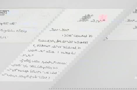 Princess Diana | 1981 Signed Letter to Mark Simpson: A signed letter from Diana, Princess of Wales, to Mark Simpson, a footman at Buckingham Palace, is dated July 31, 1981, and written on stationery with a raised royal cypher.The letter reads,