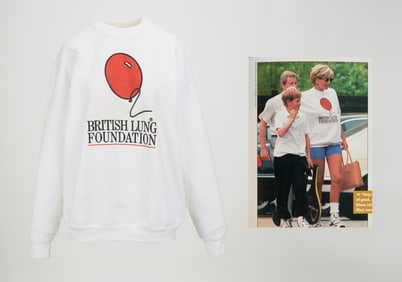 Princess Diana | 1997 British Lung Foundation Sweatshirt (With Magazine)