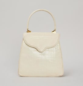 Princess Diana | Lana Marks Cream Alligator Handbag