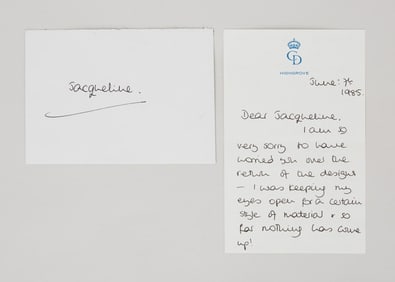 Princess Diana | Signed June 1985 Handwritten Letter with Envelope
