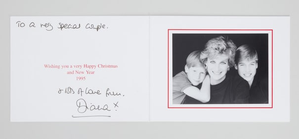 Princess Diana | 1995 Signed Holiday Card