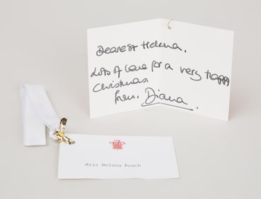 Princess Diana | Signed Christmas Card to Staff