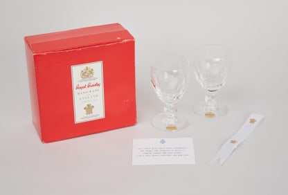 Princess Diana and King Charles III | Royal Brierley Goblets, Gift to Staff