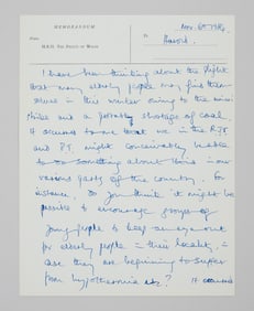 King Charles III | 1984 Handwritten Memo