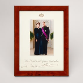 King Albert II and Queen Paola of Belgium | 2012 Signed Photograph