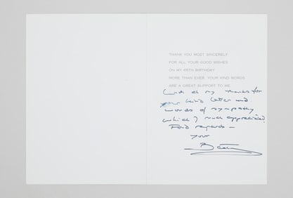 Queen Beatrix of the Netherlands | 2003 Signed Thank You Card