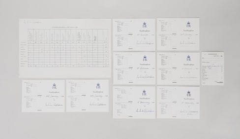 Windsor | Sandringham Shooting Cards and Schedule, Dated1975-1983