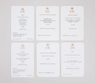 Queen Elizabeth II | 1995-2000 Windsor Castle Menu Cards