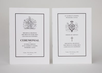 Princess Margaret | 2002 Funeral Ceremonial and Order of Service Booklets