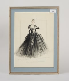 Princess Margaret | Norman Hartnell Fashion Illustration