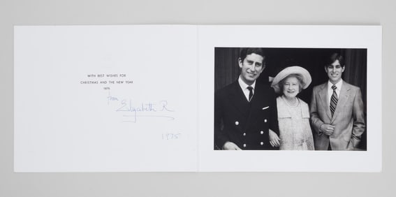 Queen Elizabeth The Queen Mother | 1975 Signed Holiday Card