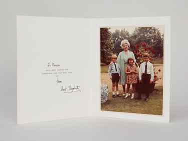 Queen Mother | 1971 Signed Christmas Card