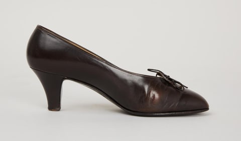 Duchess of Windsor | Anglisano, Paris Brown Leather Pumps