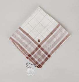 Duke of Windsor | King Edward VIII Cypher Plaid Handkerchief