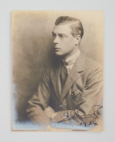Edward VIII, Duke of Windsor | 1934 Signed Portrait Photograph