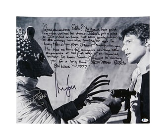 Star Wars: A New Hope | Harrison Ford and Paul Blake Signed Photo Print