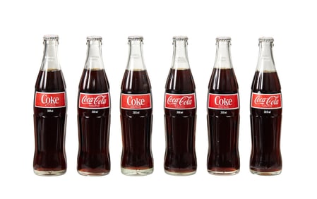 Star Wars: A New Hope | Vintage Canadian 6-Pack of Glass Coca-Cola Bottles