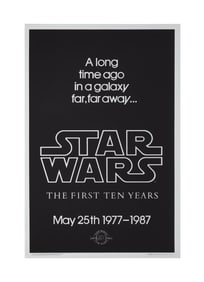 Star Wars | "The First Ten Years" Style A Poster on Silver Mylar