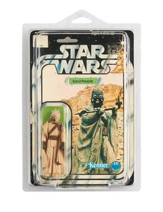 Star Wars: A New Hope | Kenner Sand People Action Figure: Sand People 3.75 inch scale action figure from Kenner&#39;s &quot;Star Wars&quot; line of Star Wars toys, circa 1978, on a &quot;12-Back&quot; 12C card. Proceeds from this auction support the initiati