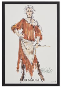 The Star Wars Holiday Special | 1978 Costume Design Sketch Prints Signed by Bob Mackie