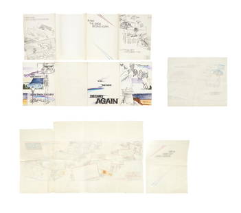Star Wars: The Empire Strikes Back | Re-Release Theatrical Program Mock-Up and Sketches: A group of theatrical program mock-ups and sketches from the 1981 re-release of&nbsp;Star Wars: Episode V - The Empire Strikes Back&nbsp;(Lucasfilm Ltd., 1980). The group includes two versions of the