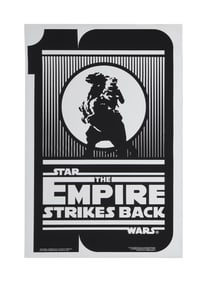 Star Wars: The Empire Strikes Back | Tenth Anniversary Style B Poster on Silver Mylar