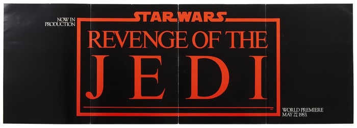 Star Wars: Revenge of the Jedi | Rare "Now In Production" Promotional Fold-Out