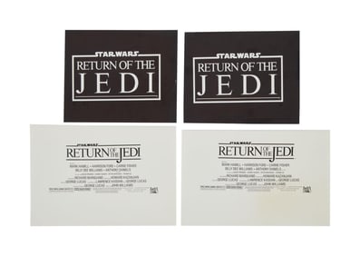 Star Wars: Return of the Jedi | Poster Title Cels and Credits Pages