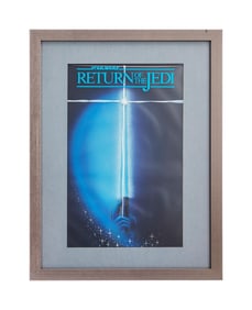 Star Wars: Return of the Jedi | Framed "Lightsaber with Hands" Poster Mock-Up Original Artwork