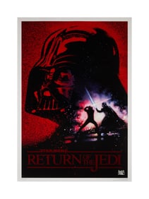 Star Wars: Return of the Jedi | 10th Anniversary Advance Film Poster - Red Foil Logo