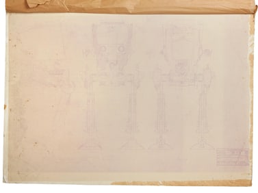 Star Wars: Return of the Jedi | AT-ST Blueprint by Lucasfilm Ltd., Norman Reynolds (USA, c. 1981)