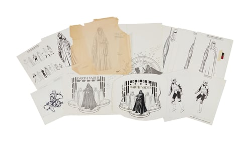 Star Wars: Return of the Jedi | Galactic Empire Brand Guide Original Annotated Sketch with Prints