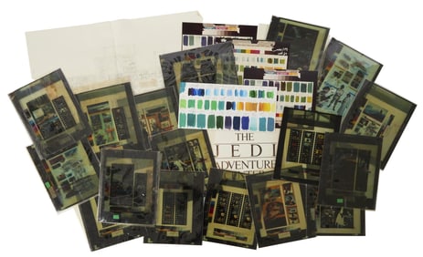 Star Wars | "The Jedi Adventure Center" Framed Design Artwork with Transparencies, Color Palette,