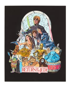 Star Wars: Return of the Jedi | Early Poster Design Original Artwork