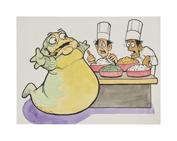 Star Wars | "Jabba the Hutt at All You Can Eat Buffet" Original Randy Martinez Artwork
