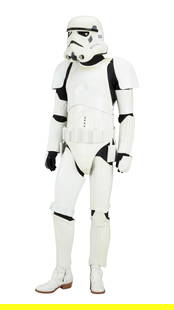 Star Wars | ILM-Made Stormtrooper Appearance Costume: A complete original promotional Stormtrooper ensemble, complete with undersuit, outer parts, blaster, helmet, size 9 boots, size 11 boots, packing list, &quot;Character Appearance User&#39;s Guide&quo