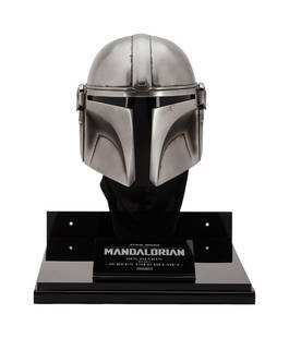 The Mandalorian | Din Djarin / The Mandalorian (Pedro Pascal) Helmet Prop: An original Mandalorian helmet used by Pedro Pascal as &quot;Din Djarin / The Mandalorian&quot; in the production of the Star Wars television series The Mandalorian (Lucasfilm Ltd., 2019-2023).&nbsp;