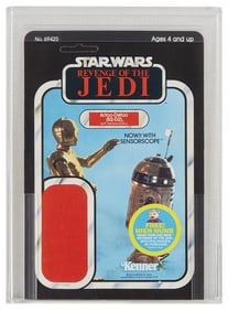 Star Wars: Revenge of the Jedi | 1983 Kenner Artoo-Detoo (R2-D2) (with Sensorscope) Card Back Proof