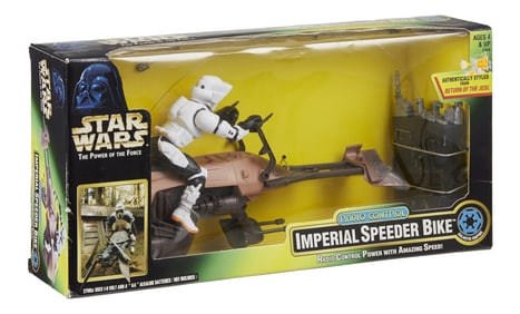 Star Wars | "The Power of the Force - Imperial Speeder Bike" Radio Control Action Figure