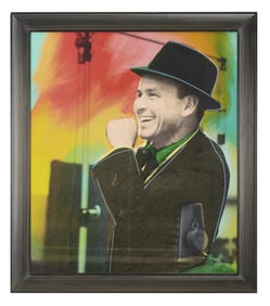 Larry King | 1990s Frank Sinatra Silkscreen Print by Steve Kaufman