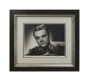 Larry King | 1930s/1980s James Cagney Black and White Limited Edition Photograph Signed by George