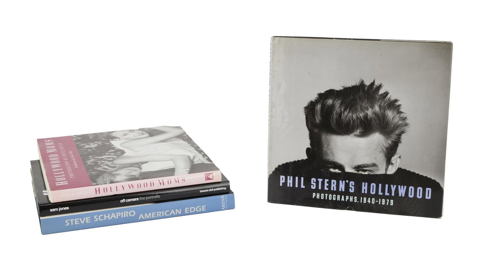 Larry King | 1990s-2000s Books About Hollywood Photography: A group of four; all hardcover, by various authors, all mostly related to photographs of Hollywood movie stars; one titled "Phil Stern's Hollywood: Photographs, 1940-1979" is inscribed i