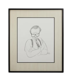 Larry King | 1990s Al Hirschfeld Original Drawing