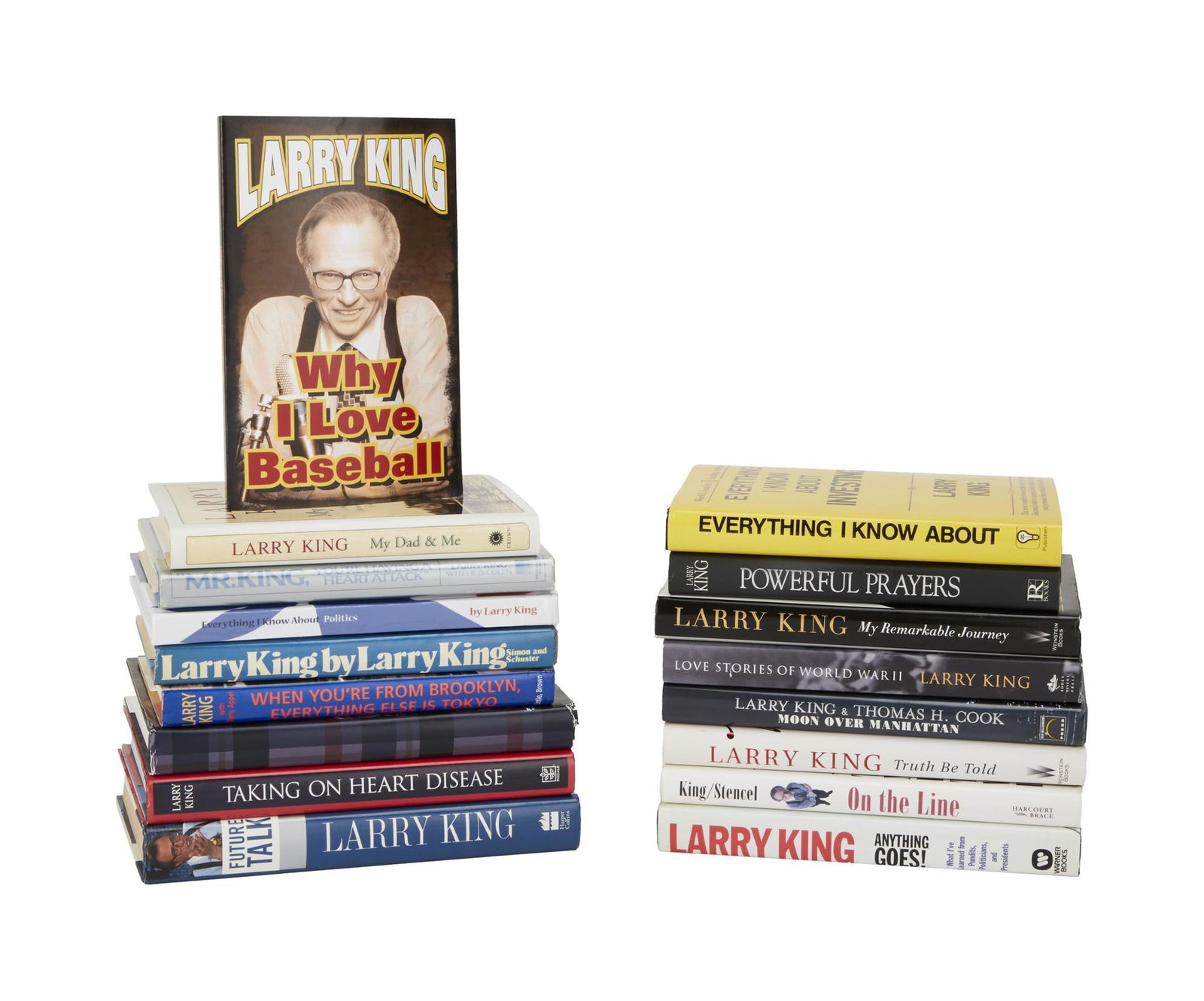 Larry King | 1980s-2000s Books by Larry King Himself: A group of 17; mostly all hardcovers; all authored by King, published from the 1980s to the early 2000s, ranging in subject matter from politics to romance to health, both nonfiction and fiction, one 