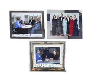 Larry King | 1990s Presidential Signed Color Photographs