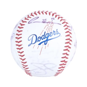 Larry King | 2011 Dodgers and Atlanta Braves Signed Baseball