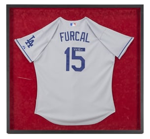Larry King | 2009 Rafael Furcal Signed Dodgers Jersey