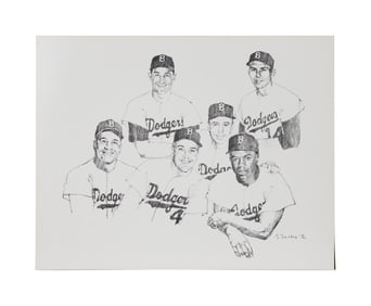 Larry King | 1992 Brooklyn Dodgers Print