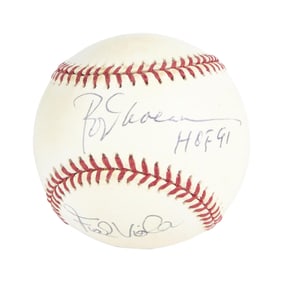 Larry King | 2000s Rod Carew and Frank Viola Signed Baseball